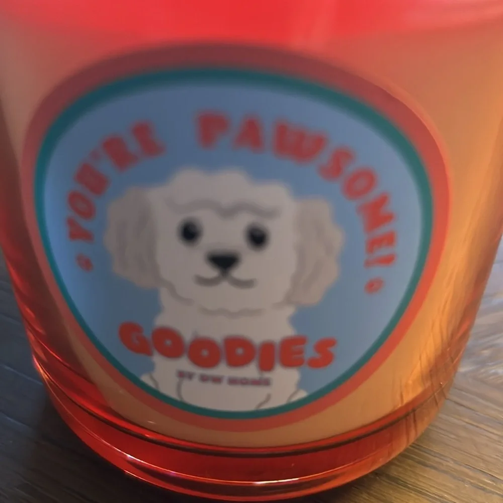 Orange Candle with Dog Lid